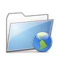 Folder Internet copy icon